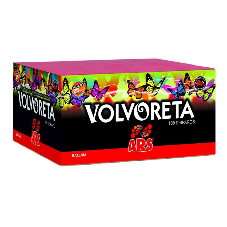 BATERIA 100 DISPAROS VOLVORETA 25mm